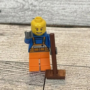 Lego Minifigure Twn232 Sanitation Worker 10680 Garbage Truck W/ Broom